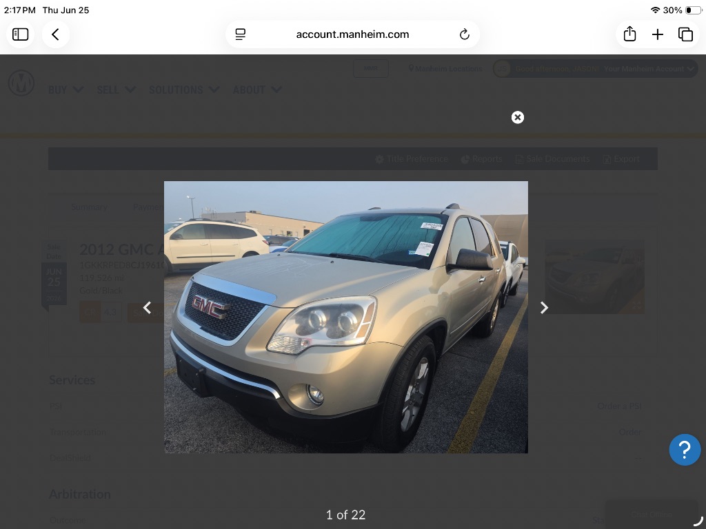 2012 GMC Acadia FWD SLE's photo